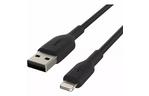 Дата кабель USB 2.0 AM to Lightning 1.0m PVC black Belkin (CAA001BT1MBK)