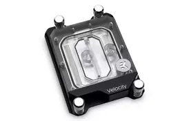 Водоблок EKWB EK-Velocity sTR4 - Nickel + Plexi (3831109802304) - Фото