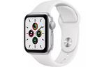 Смарт-часы Apple Watch SE GPS, 40mm Silver Aluminium Case with White Sport Ba (MYDM2UL/A)