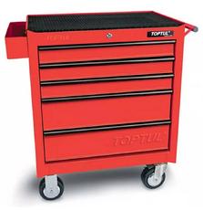 Тележка для инструмента TOPTUL 5 секций красная (TCAA0502)