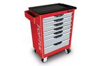 Тележка для инструмента TOPTUL профессиональная Pro-Line 7 секций красная (TCAC0702)