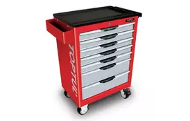 Тележка для инструмента TOPTUL профессиональная Pro-Line 7 секций красная (TCAC0702) - Фото