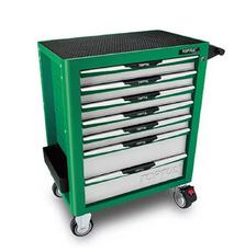 Тележка для инструмента TOPTUL Pro-Plus 7 секций зеленая (TCAM0701)