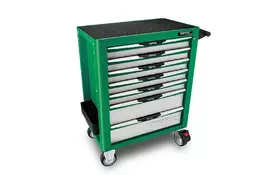 Тележка для инструмента TOPTUL Pro-Plus 7 секций зеленая (TCAM0701) - Фото