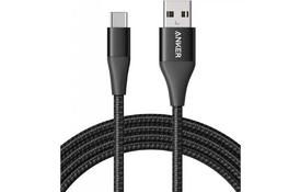 Дата кабель USB 2.0 AM to Type-C 1.8m Powerline+ II Black Anker (A8463H11) - Фото