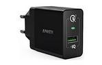 Зарядное устройство Anker PowerPort+ 18W 1xQC3.0 + MicroUSB V3 (Black) (B2013L11)