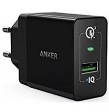 Зарядное устройство Anker PowerPort+ 18W 1xQC3.0 + MicroUSB V3 (Black) (B2013L11)