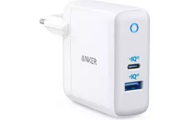 Зарядное устройство Anker PowerPort+ Atom III 45W USB-C+15W USB-A (White) (A2322G21) - Фото