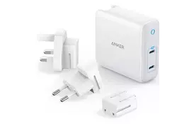 Зарядное устройство Anker PowerPort Atom III Duo - 60W 2xUSB-С (White) (A2629H21) - Фото