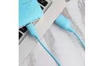 Дата кабель USB 2.0 AM to Micro 5P 1.2m Blue PURIDEA (L02-USB Blue)