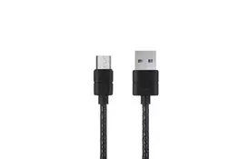 Дата кабель USB 2.0 AM to Micro 5P 1.0m L21 Black PURIDEA (L21-Micro-USB Black) - Фото