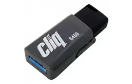 USB флеш накопичувач Patriot 64GB ST-Lifestyle Cliq Grey USB 3.1 (PSF64GCL3USB) - Фото