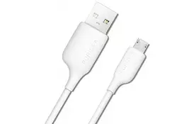 Дата кабель USB 2.0 AM to Micro 5P 1.2m white PURIDEA (L02-USB White) - Фото