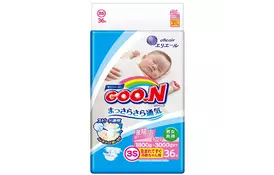 Підгузник GOO.N SSS для маловесних новонароджених 1.8 -3.5 кг унісекс 36 шт (853887) - Фото