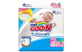 Подгузник GOO.N для новорожденных до 5 кг размер SS на липучках 90 шт (843152) - Фото