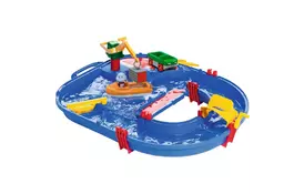 Игровой набор AQUAPLAY Строительство с краном, машинкой, лодкой и фигуркой (8700001501) - Фото