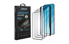 Скло захисне BeCover Premium 3 шт Easy Installation Xiaomi Redmi 9 Black (705478) - Фото