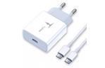 Зарядное устройство T-PHOX PD 18W Charger + Type-C-C 60W cable 1m (White) (T-P01(W)+Type-C)