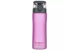 Пляшка для води Ardesto Matte Bottle 600 мл Pink (AR2205PR) - Фото
