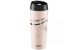 Термокружка Ardesto Coffee Time Bradypus 450 мл Beige (AR2645DBE) - Фото