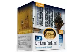 Гирлянда ColorWay Светодиодная гирлянда-занавес 300 LED 3x3 м 220В (CW-GW-300L33V) - Фото