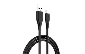 Дата кабель ColorWay USB 2.0 AM to Type-C 1.0m black (CW-CBUC026-BK) - Фото