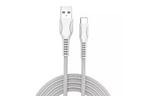 Дата кабель ColorWay USB 2.0 AM to Type-C 1.0m line-drawing white (CW-CBUC029-WH)