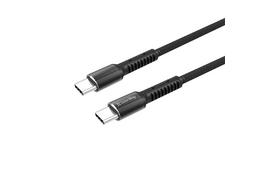 Дата кабель ColorWay Type-C - Type-C 1.0m (PD Fast Charging) 3.0А (68W) (CW-CBPDCC030-GR) - Фото