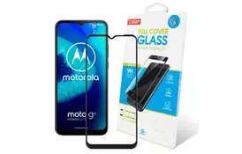 Скло захисне GLOBAL Global Full Glue MOTO G8 Power Lite (1283126505669) - Фото