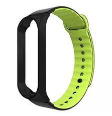 Ремешок для фитнес браслета Armorstandart Sport Silicone Band для Xiaomi Mi Band 3 Black/Green (ARM54513)