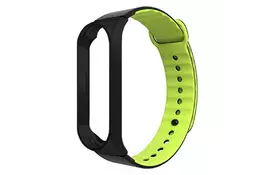 Ремешок для фитнес браслета Armorstandart Sport Silicone Band для Xiaomi Mi Band 3 Black/Green (ARM54513) - Фото
