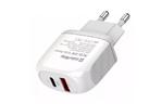 Зарядное устройство ColorWay Type-C PD + USB QC3.0 20W white (CW-CHS024QPD-WT)