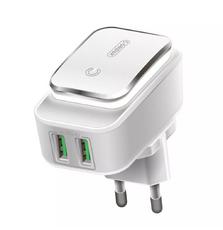 Зарядное устройство Intaleo TCL242 (2USB2.4A) (white) (1283126481130)