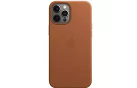 Чехол для моб. телефона Apple iPhone 12 Pro Max Leather Case with MagSafe - Saddle Brown (MHKL3ZE/A) - Фото