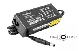 Блок живлення до ноутбуку PowerPlant HP 220V, 65W, 19.5V, 3.33A (4.8*1.7mm) (HP65G4817) - Фото