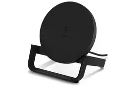 Зарядное устройство Belkin Stand Wireless Charging Qi, 10W, black (WIB001VFBK) - Фото