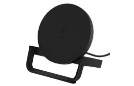 Зарядное устройство Belkin Qi WIRELESS CHG STAND, FAST UNIVERSAL, 10W, BLACK (F7U083VFBLK-APL) - Фото