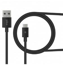 Дата кабель USB 2.0 AM to Type-C 0.2m black Piko (1283126493843)