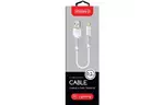 Дата кабель USB 2.0 AM to Lightning 0.2m CBFLEXL0 white Intaleo (1283126487439)