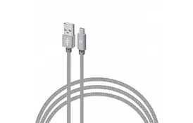Дата кабель USB 2.0 AM to Micro 5P 1.0m CBGNYM1 grey Intaleo (1283126477676) - Фото