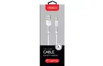 Дата кабель USB 2.0 AM to Lightning 3.0m CBFLEXL3 white Intaleo (1283126487507)
