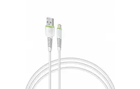 Дата кабель USB 2.0 AM to Lightning 3.0m CBFLEXL3 white Intaleo (1283126487507) - Фото