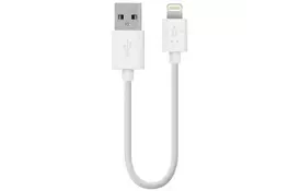 Дата кабель USB 2.0 AM to Lightning 0.15m white Belkin (F8J023BT06INWHT) - Фото