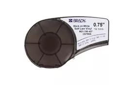 Стрічка для принтера етикеток Brady Self-laminating Vinyl, 2 - 3 мм., Black on White (M21-750-427) - Фото Стрічка для принтера етикеток Brady Self-laminating Vinyl, 2 - 3 мм., Black on White (M21-750-427) - Фото