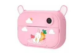Интерактивная игрушка XoKo Цифровой детский фотоапарат- принтер Розовый Зайка (KVR-1500-PN) - Фото