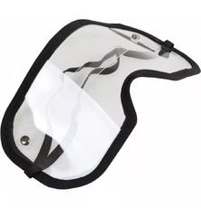 Защитная маска для лица RED POINT прозрачная с регулируемым объемом Черная (МТ.01.П.44.00.01Т)