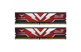Модуль пам'яті для комп'ютера DDR4 16GB (2x8GB) 2666 MHz T-Force Zeus Red Team (TTZD416G2666HC19DC01) - Фото