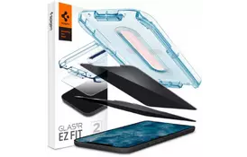 Скло захисне Spigen iPhone 12 mini Glas tR EZ Fit (Privacy) (2Pack) (AGL01813) - Фото