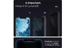 Стекло защитное Spigen iPhone 12 Pro Max Glas tR EZ Fit (Privacy) (2Pack) (AGL01793)