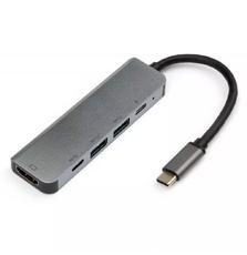 Концентратор Vinga Type-C to 4K HDMI+2*USB3.0+2*PD aluminium (VCPHTC5AL)